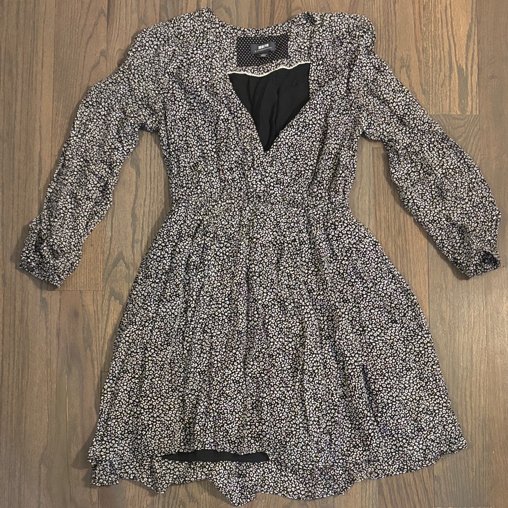 Maeve by Anthropologie Floral Black and White Women's Dress, Size XS